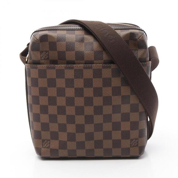 LOUIS VUITTON Brown Damier Leather Shoulder Bag - Picture 1 of 10